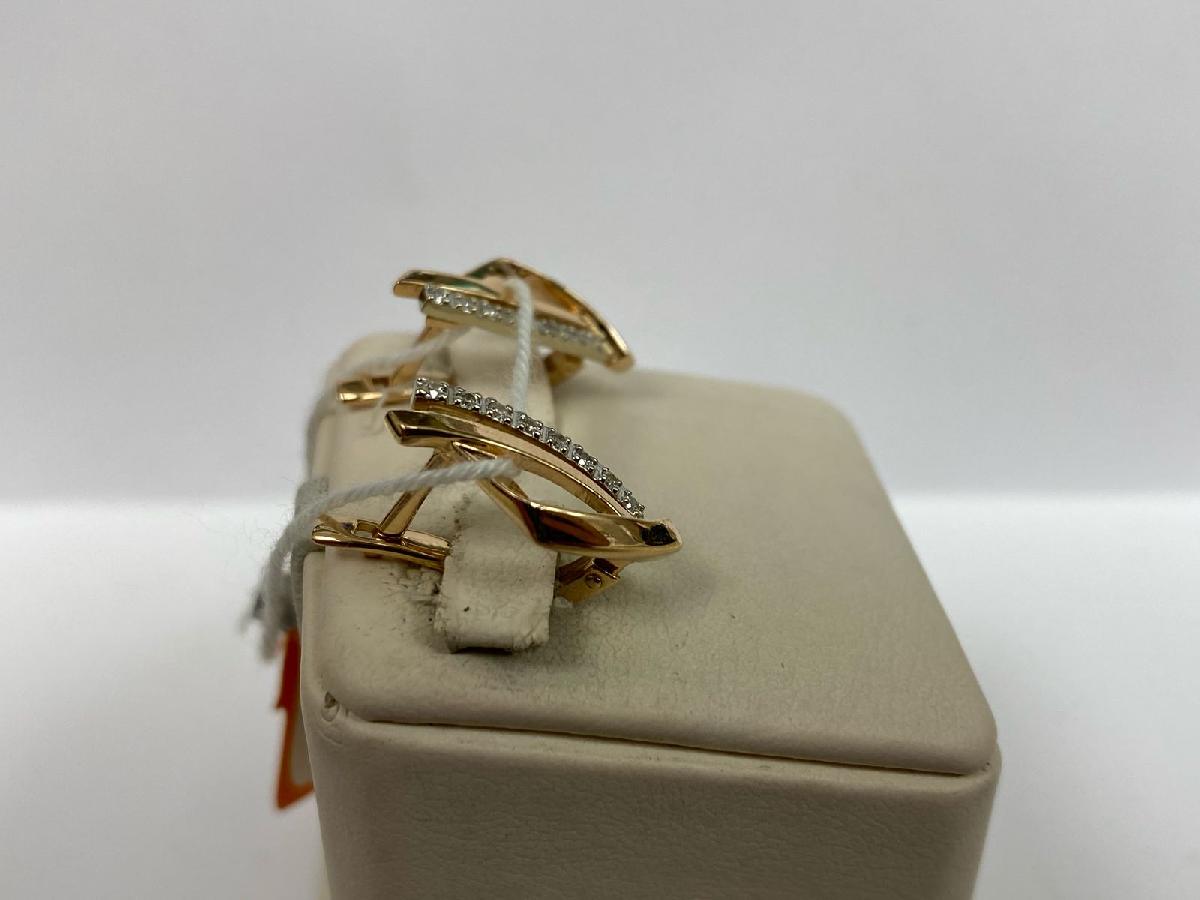 СКМИ585 СЕРЬГИ С КАМНЯМИ (Au 585)