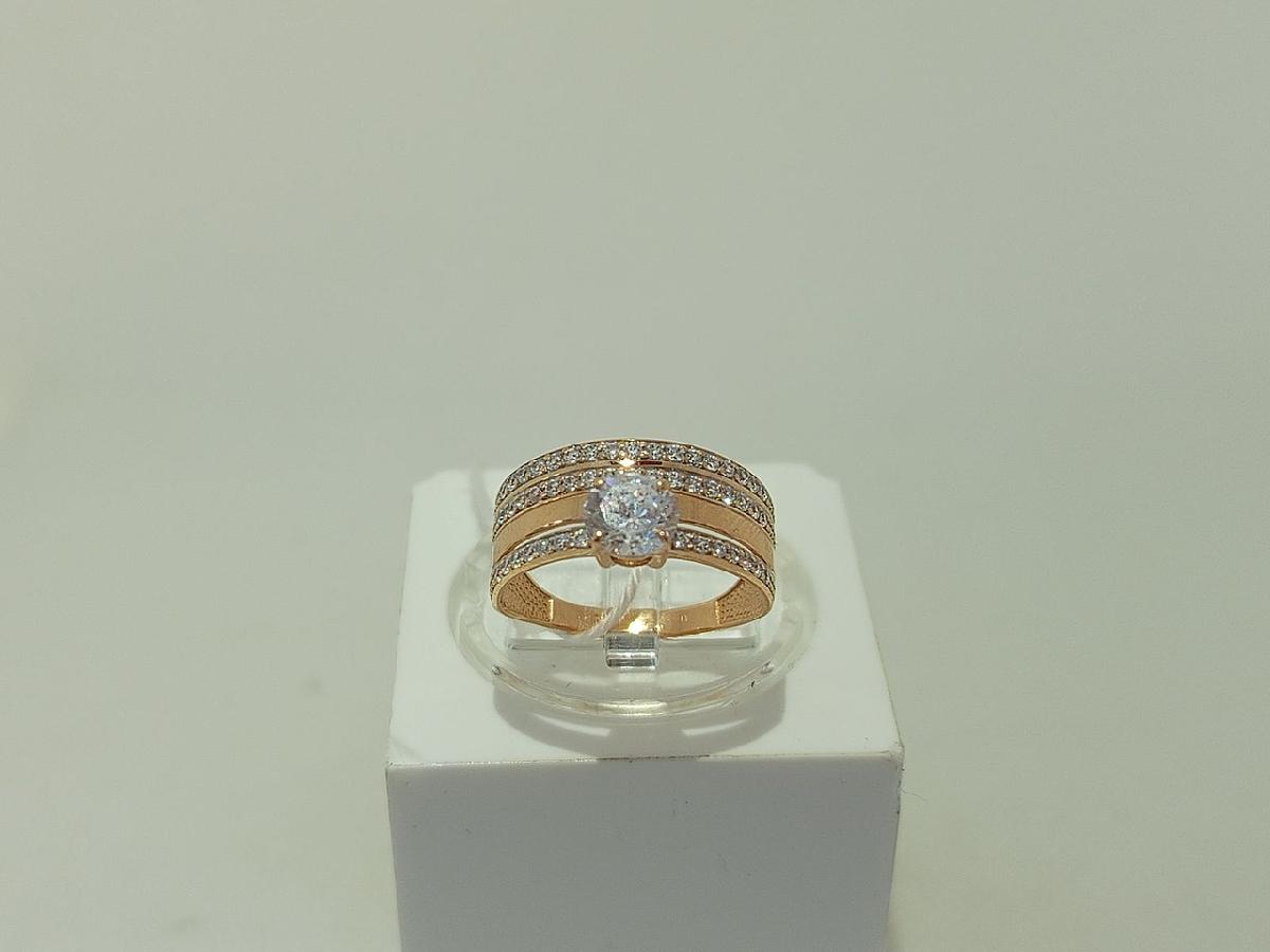 КОЛКМИ585 КОЛЬЦО С КАМНЯМИ (Au 585)