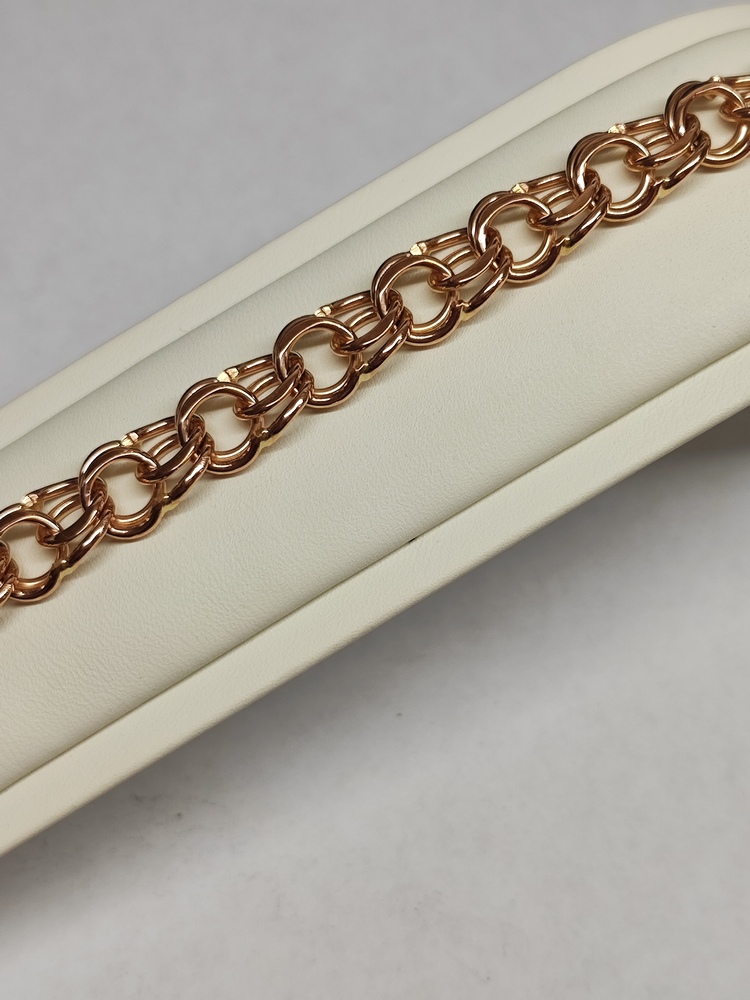 БЛБ585 БРАСЛЕТ ПОЛНОВЕСНЫЙ Бисмарк (Au 585)