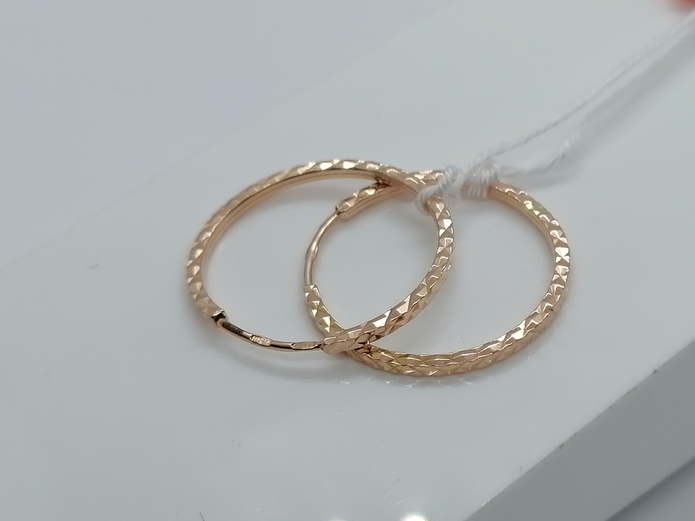 СКОН585 СЕРЬГИ КОНГО (Au 585)