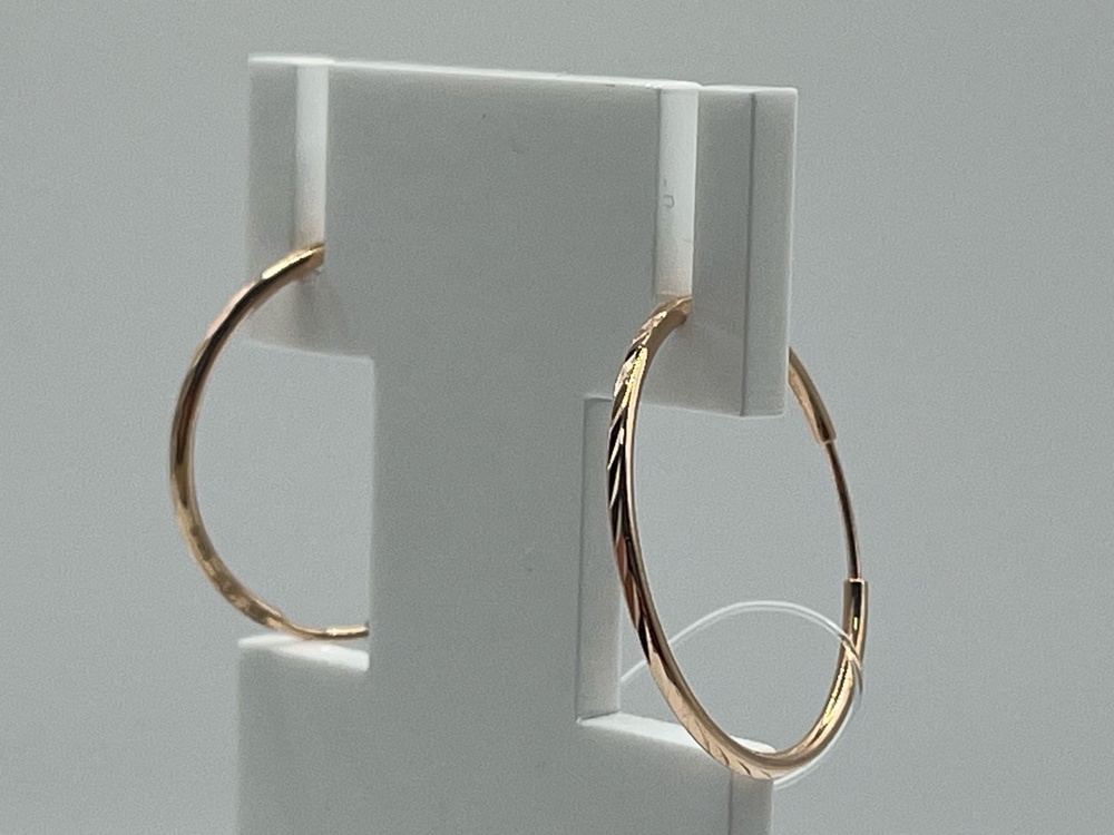 СЕРЬГИ КОНГО без камня (Au 585)