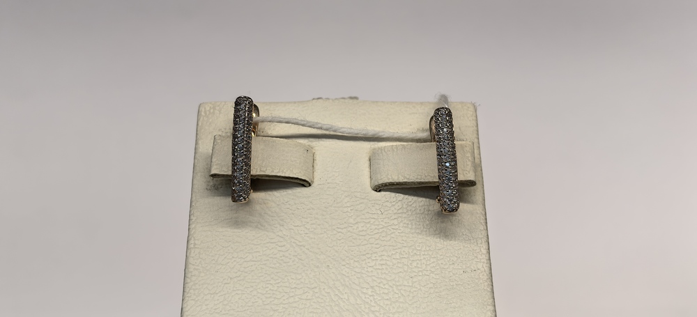 СКМИ585 СЕРЬГИ С КАМНЯМИ (Au 585)