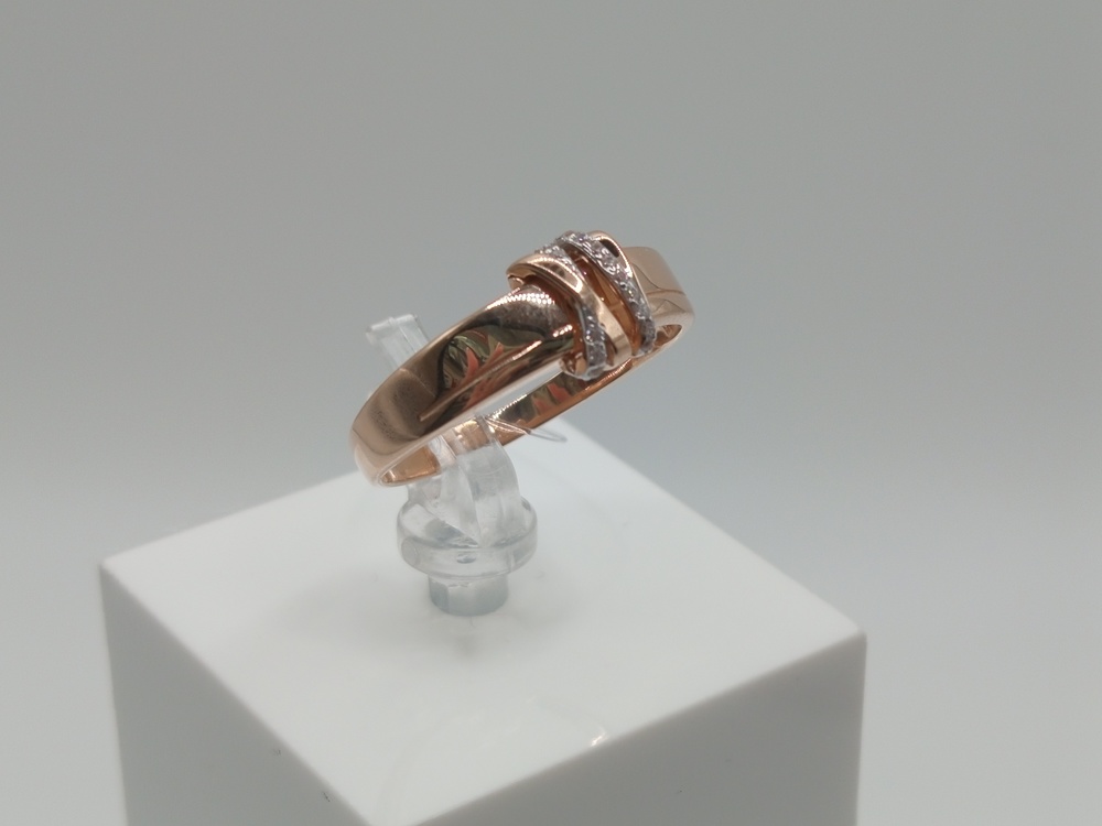 КОЛЬЦО С КАМНЯМИ (Au 585)