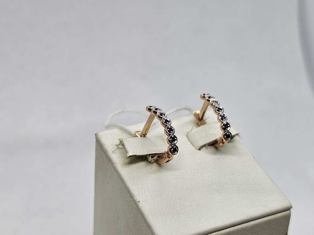 СКМИ585 СЕРЬГИ С КАМНЯМИ (Au 585)