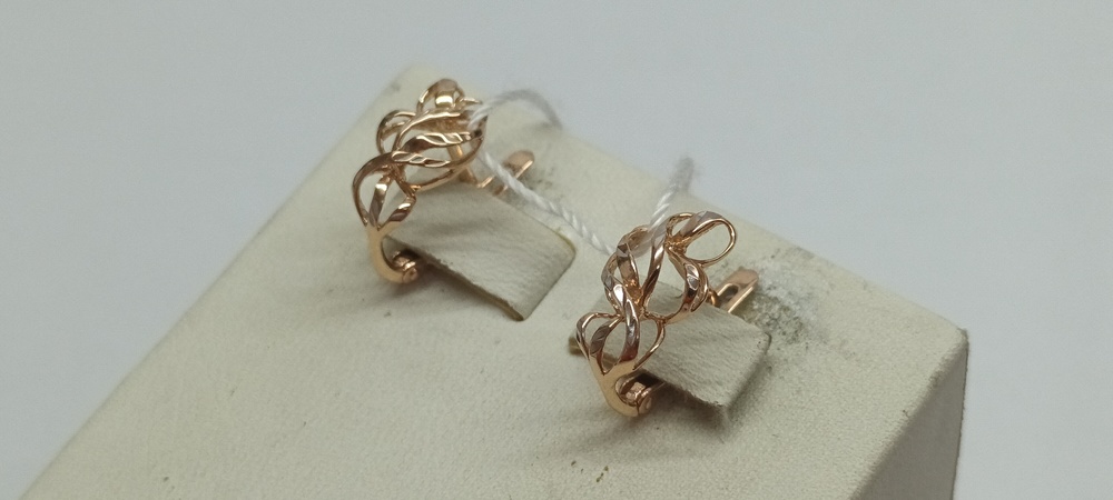 СЕРЬГИ БЕЗ КАМНЯ (Au 585)