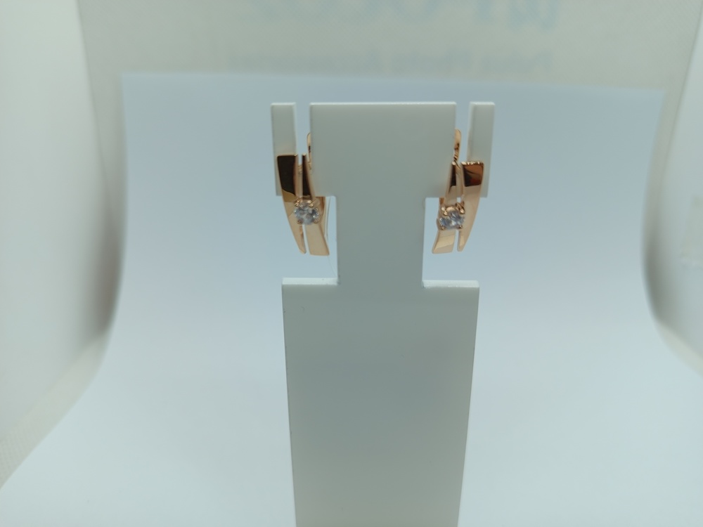 СЕРЬГИ С КАМНЕМ (Au 585)