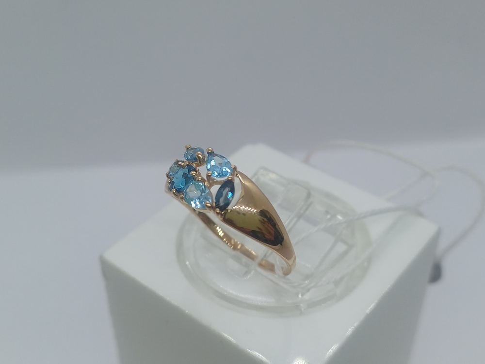 КОЛКМИ585 КОЛЬЦО С КАМНЯМИ (Au 585)