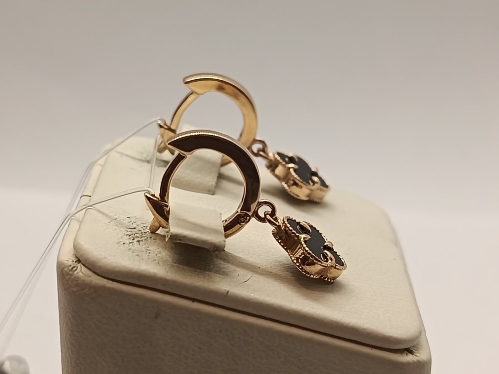 СЕРЬГИ ОНИКС (Au 585)