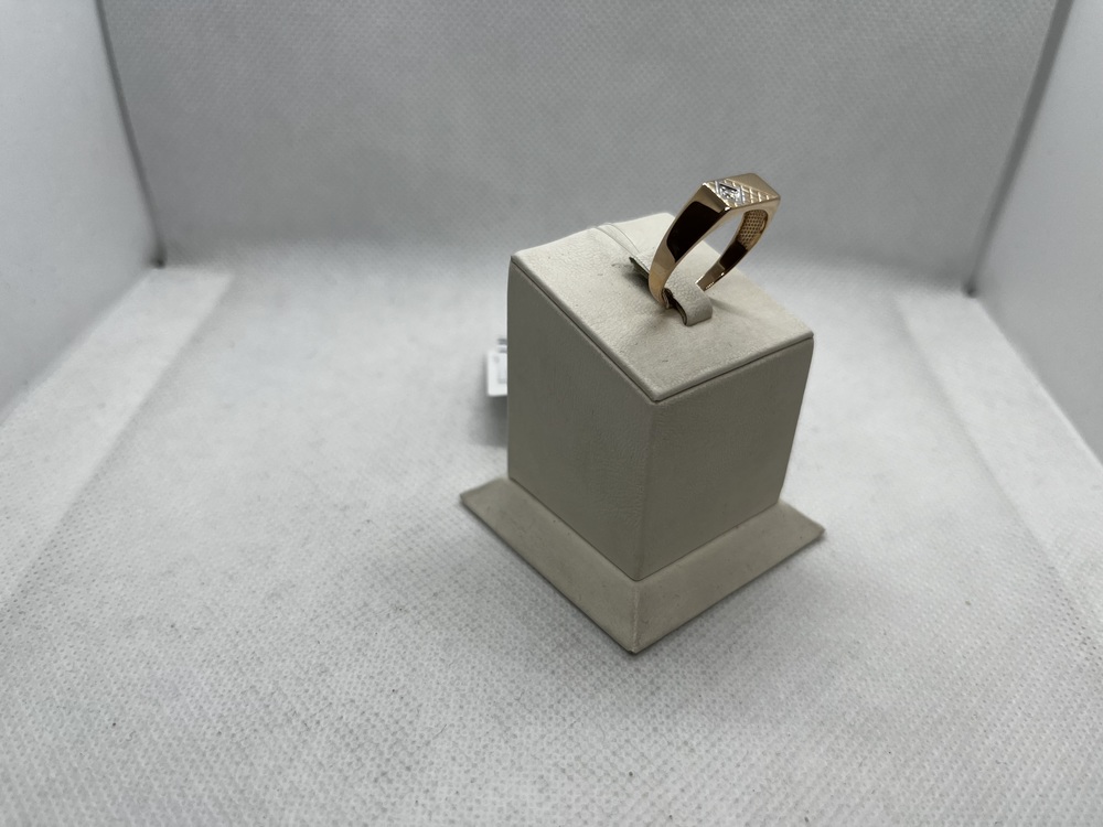 КОЛЬЦО ПЕЧАТКА с камнем (Au 585)