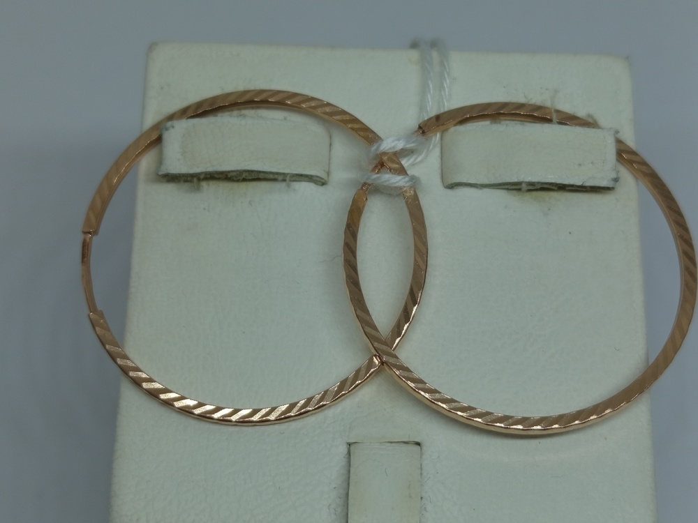 СКОН585 СЕРЬГИ КОНГО (Au 585)