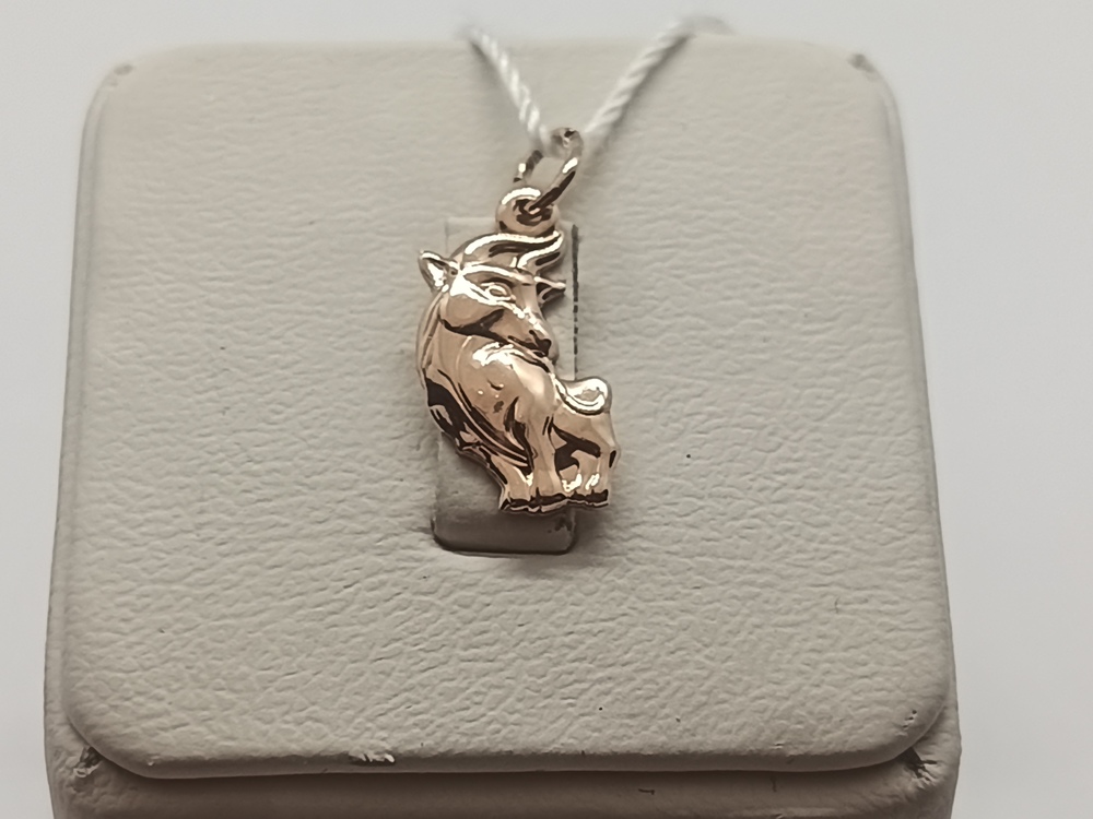 ПОДВЕСКА ЗНАК ЗОДИАКА ТЕЛЕЦ (Au 585)