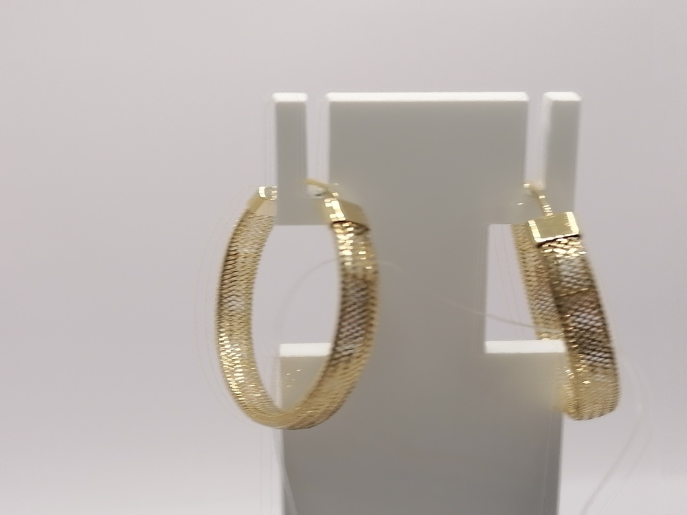 СЕРЬГИ КОНГО широкие (Au 585)