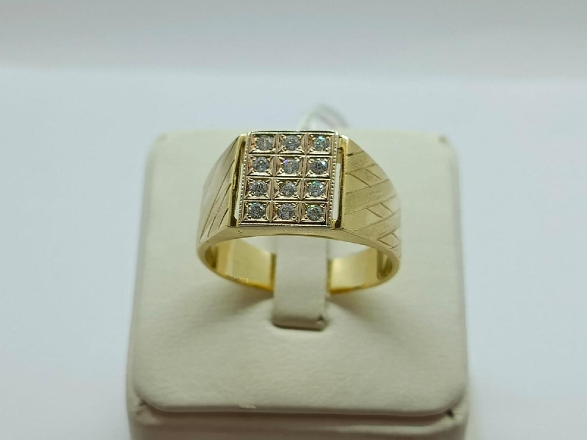 ПЕЧКМИ585 ПЕЧАТКА С КАМНЯМИ (Au 585)