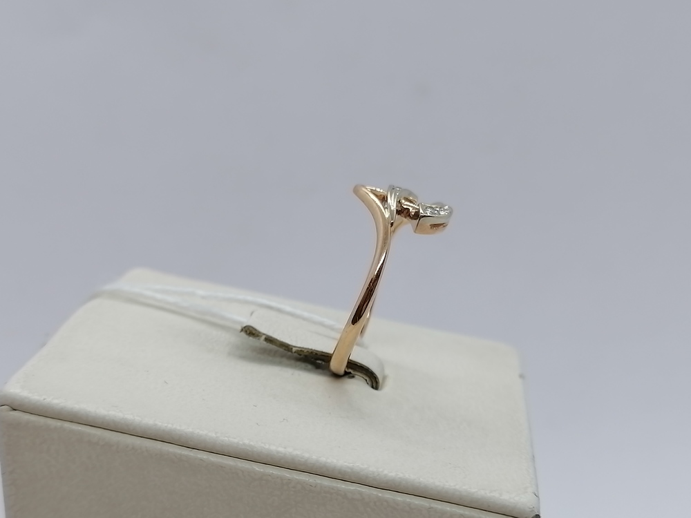 КОЛЬЦО С КАМНЯМИ (Au 585)