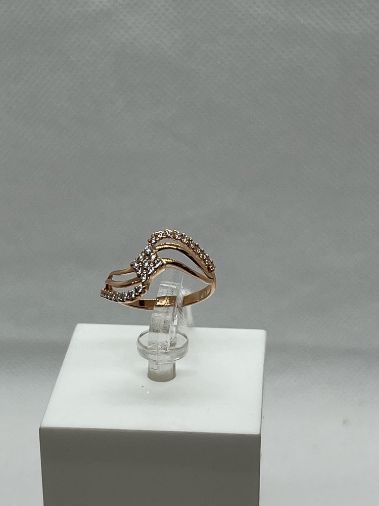 КОЛЬЦО С КАМНЯМИ (Au 585)