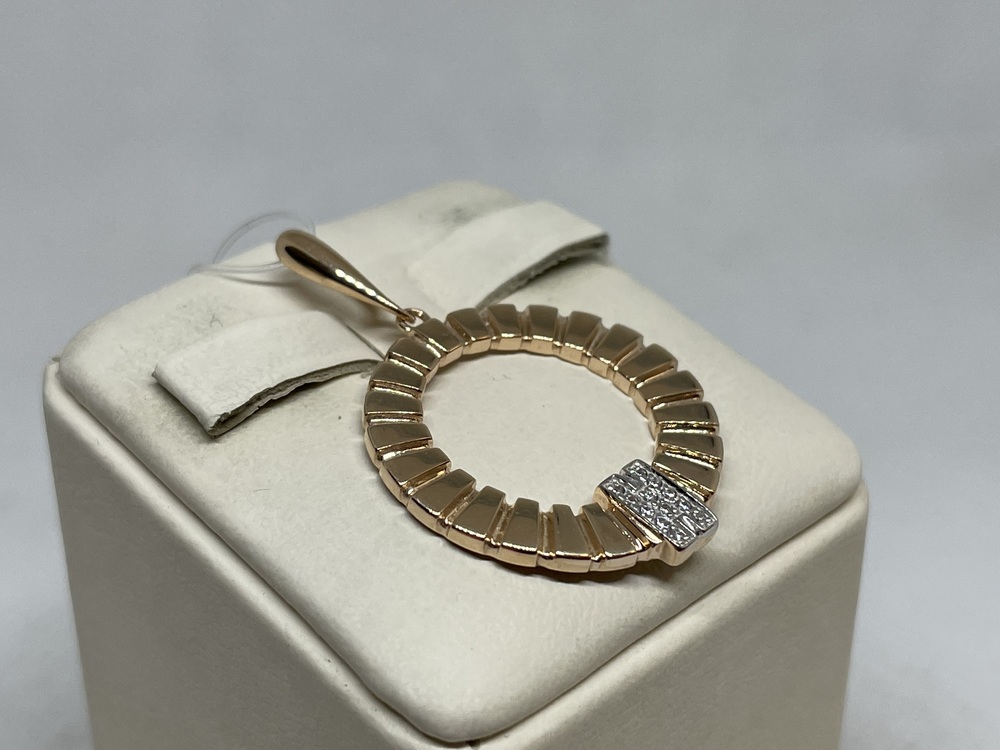 п4684 ПОДВЕСКА С КАМНЯМИ (Au 585)