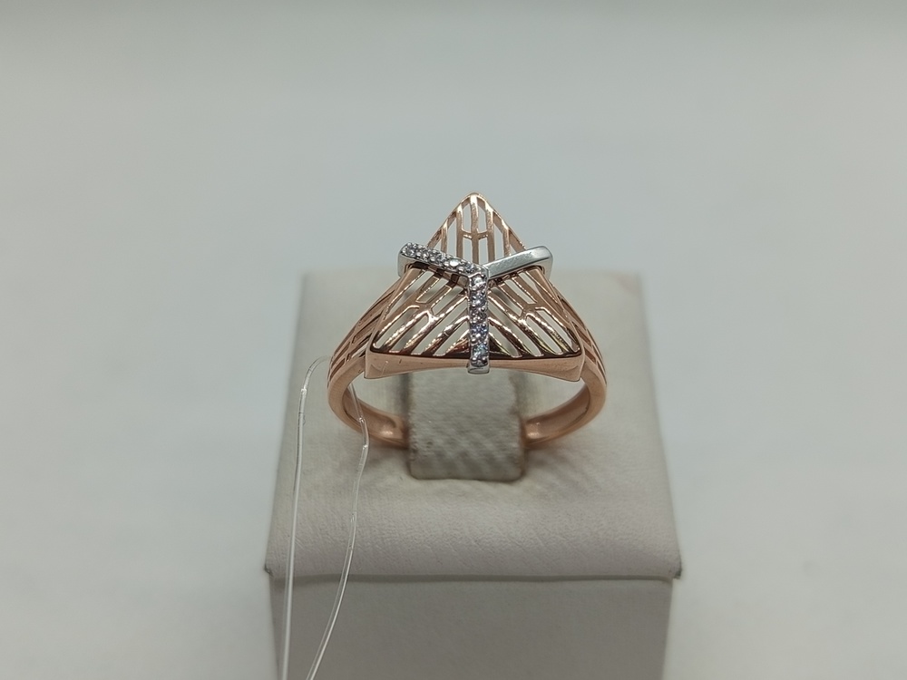 КОЛЬЦО С КАМНЯМИ (Au 585)