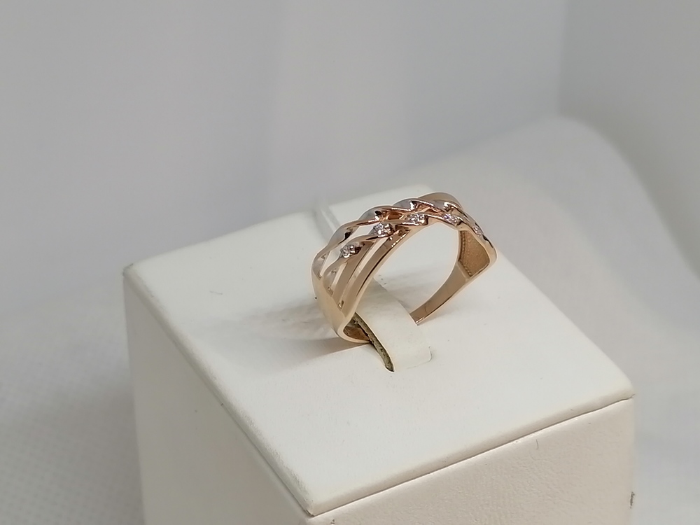 КОЛКМИ585 КОЛЬЦО С КАМНЯМИ (Au 585)