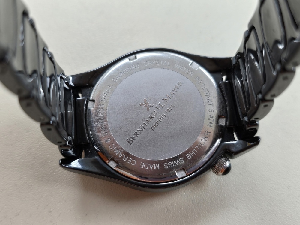 Часы наручные Bernhard H. Mayer La Vida black ceramic watch