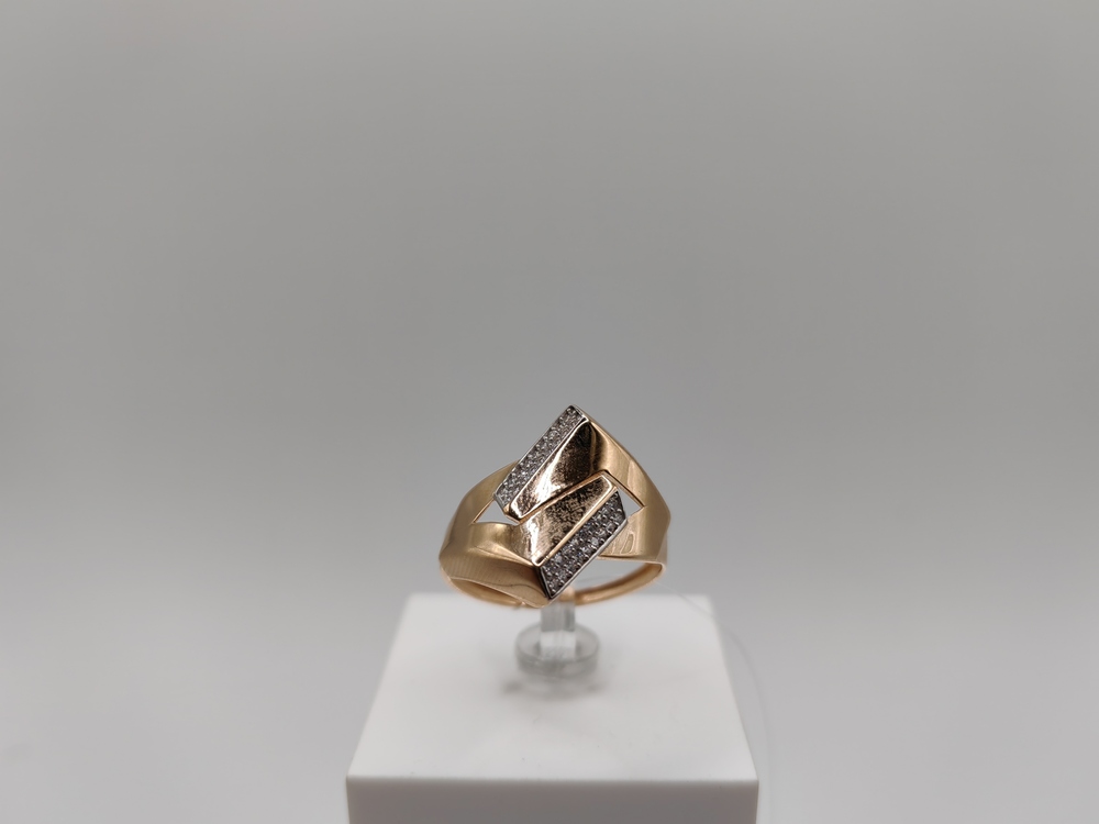 КОЛЬЦО С КАМНЯМИ (Au 585)