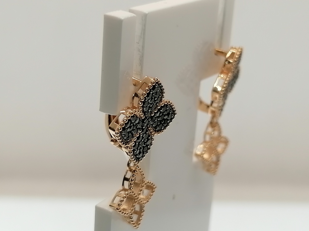 СЕРЬГИ С КАМНЯМИ (Au 585)