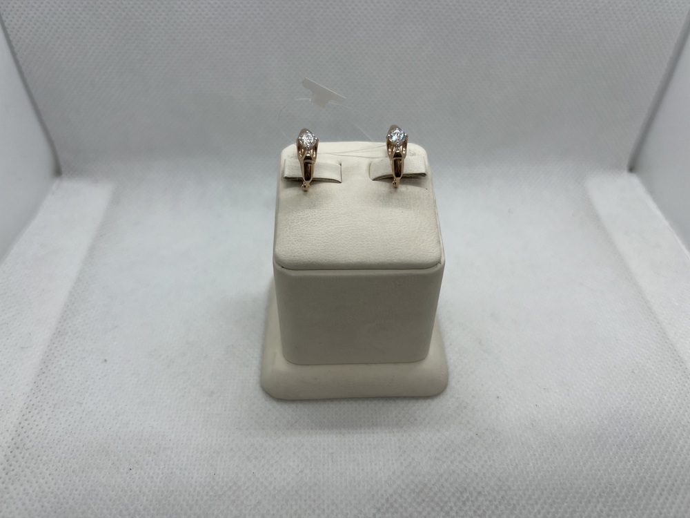 СЕРЬГИ С КАМНЕМ (Au 585)