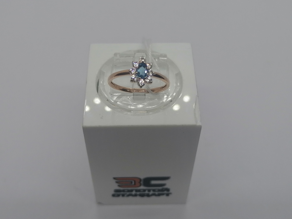 КОЛКМИ585 КОЛЬЦО С КАМНЯМИ (Au 585)