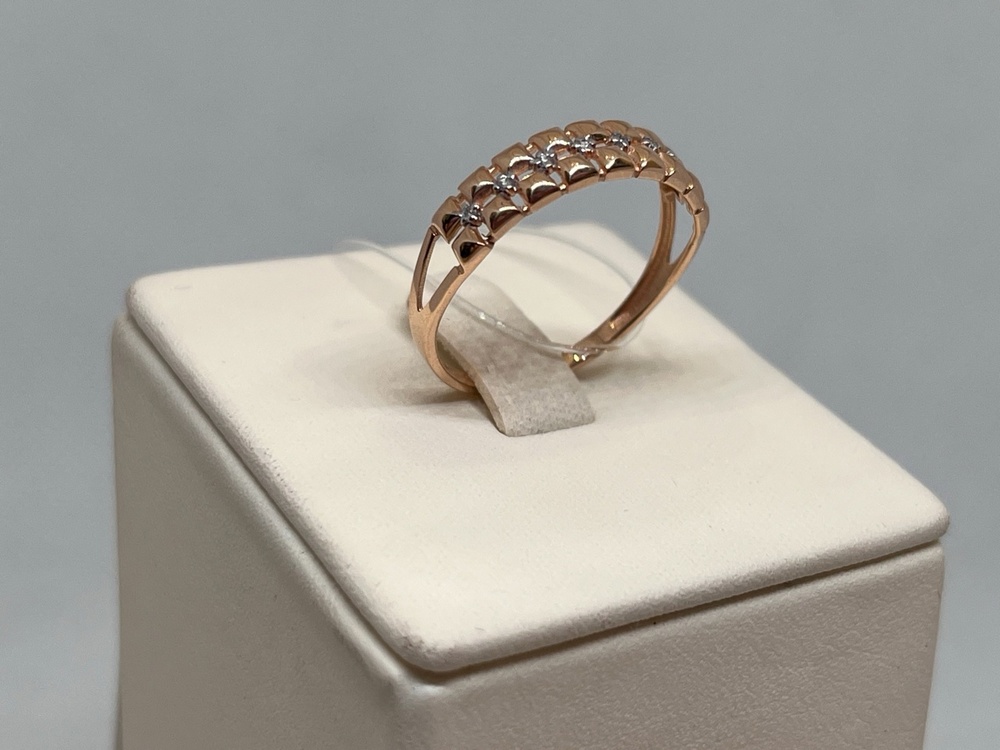 КОЛЬЦО С КАМНЯМИ (Au 585)