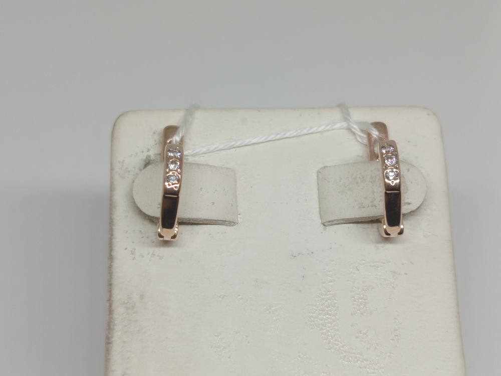 СКМИ585 СЕРЬГИ С КАМНЯМИ (Au 585)