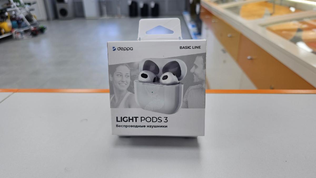Наушники беспроводные Deppa 44232 Light Pods 3