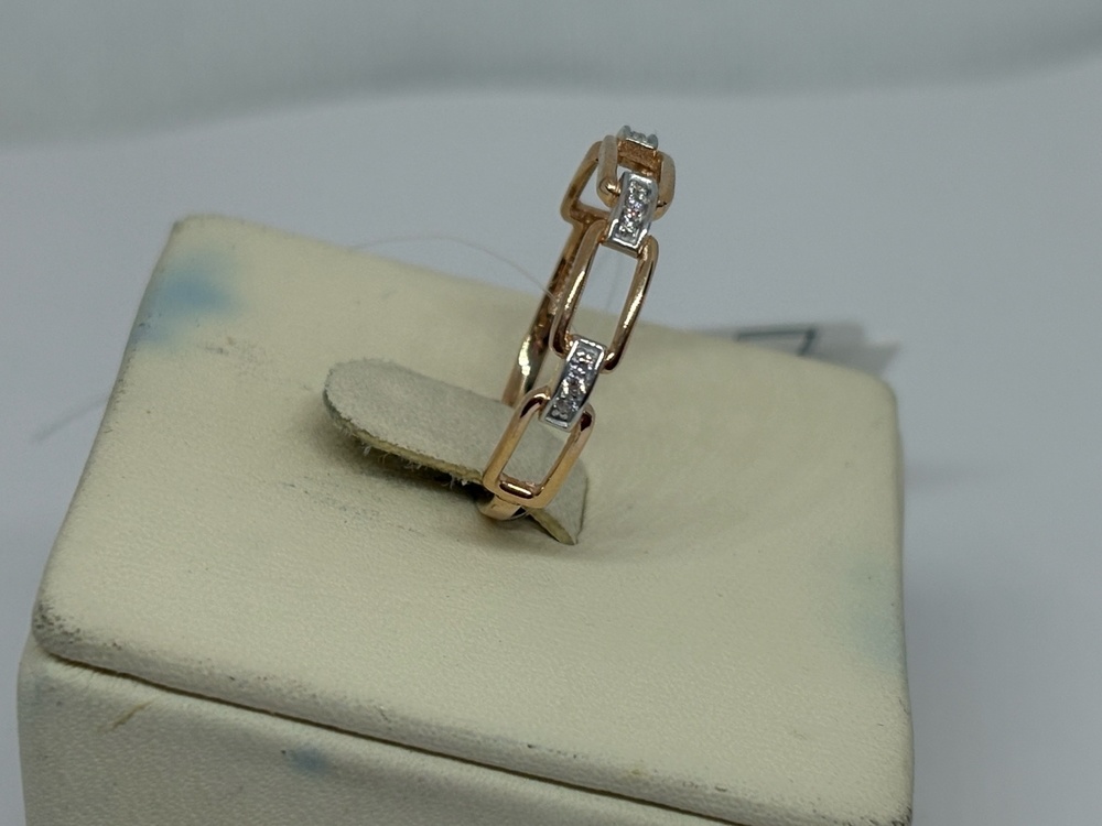 КОЛЬЦО С КАМНЯМИ (Au 585)