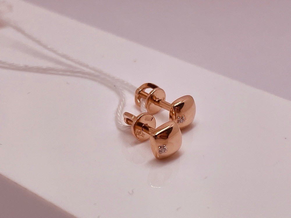 СПУС585 СЕРЬГИ ПУСЕТЫ (Au 585)