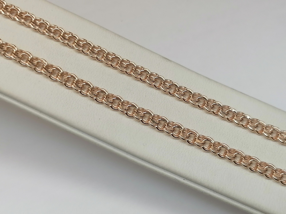 ЦЕПЬ ПУСТОТЕЛАЯ Бисмарк (Au 585)