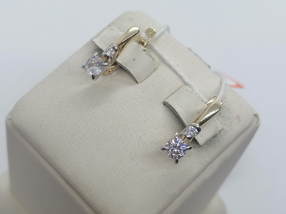 СЕРЬГИ С КАМНЯМИ (Au 585)