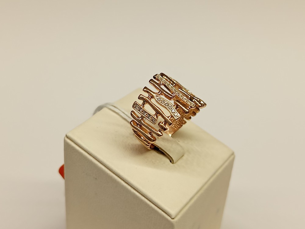 КОЛКМИ585 КОЛЬЦО С КАМНЯМИ (Au 585)