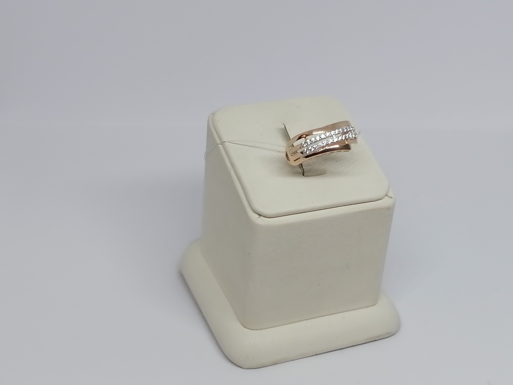 КОЛЬЦО С КАМНЯМИ (Au 585)