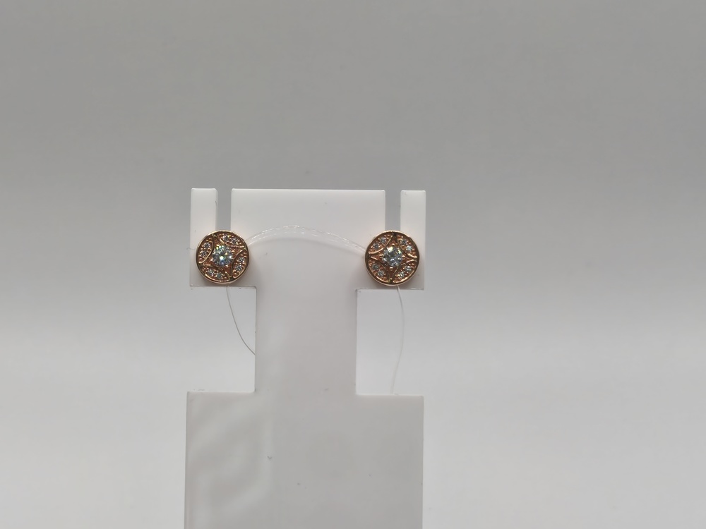 СЕРЬГИ ПУСЕТЫ с камнями (Au 585)