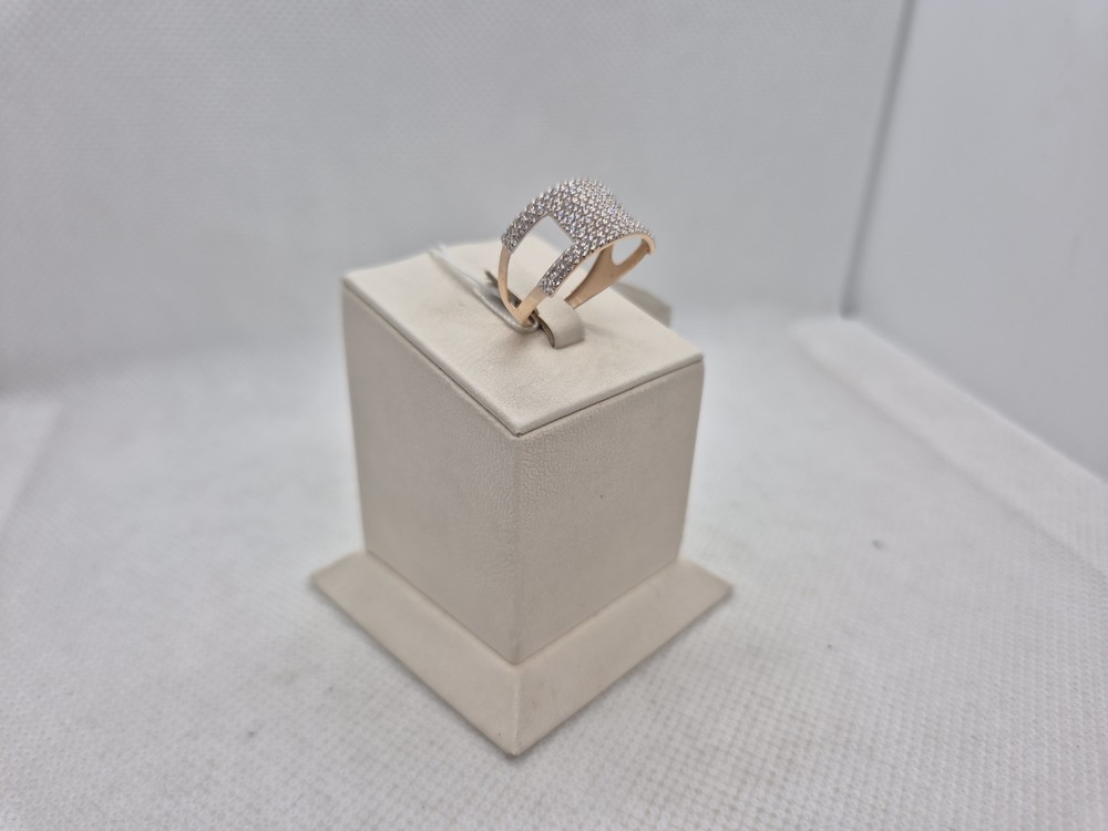 КОЛЬЦО С КАМНЯМИ (Au 585)