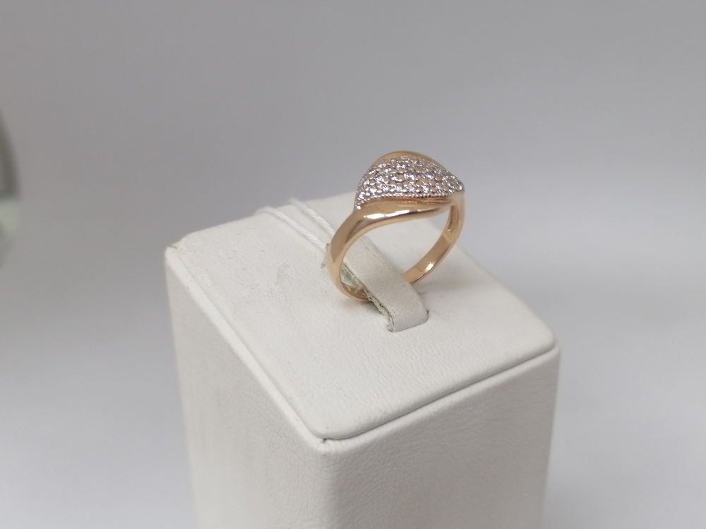 КОЛЬЦО С КАМНЯМИ (Au 585)