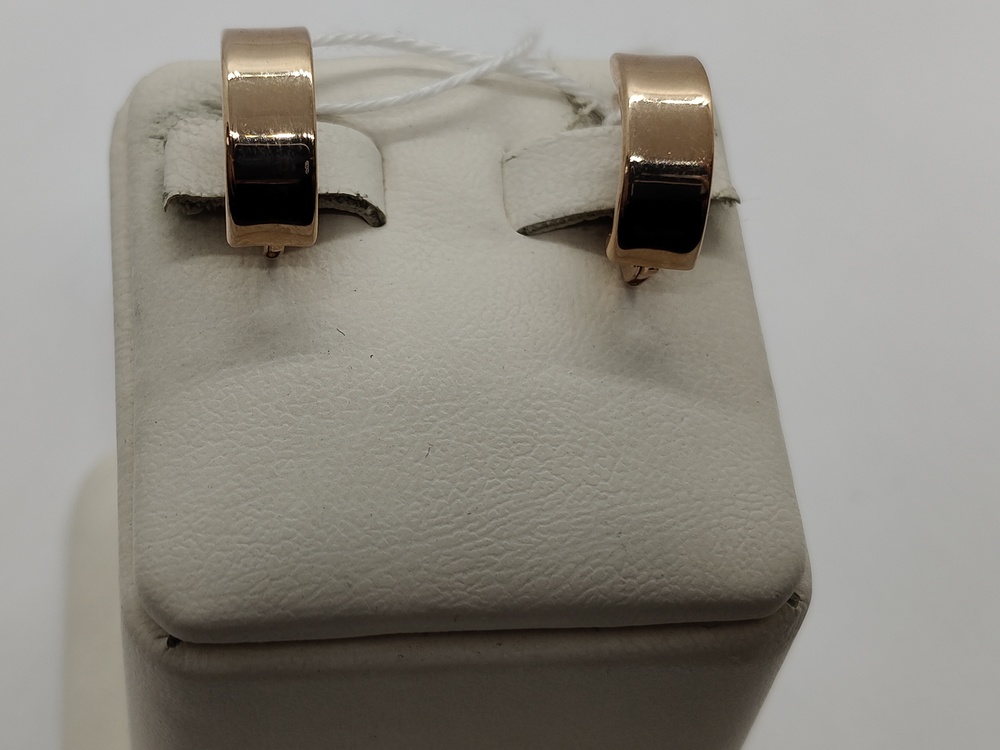 СЕРЬГИ БЕЗ КАМНЯ (Au 585)