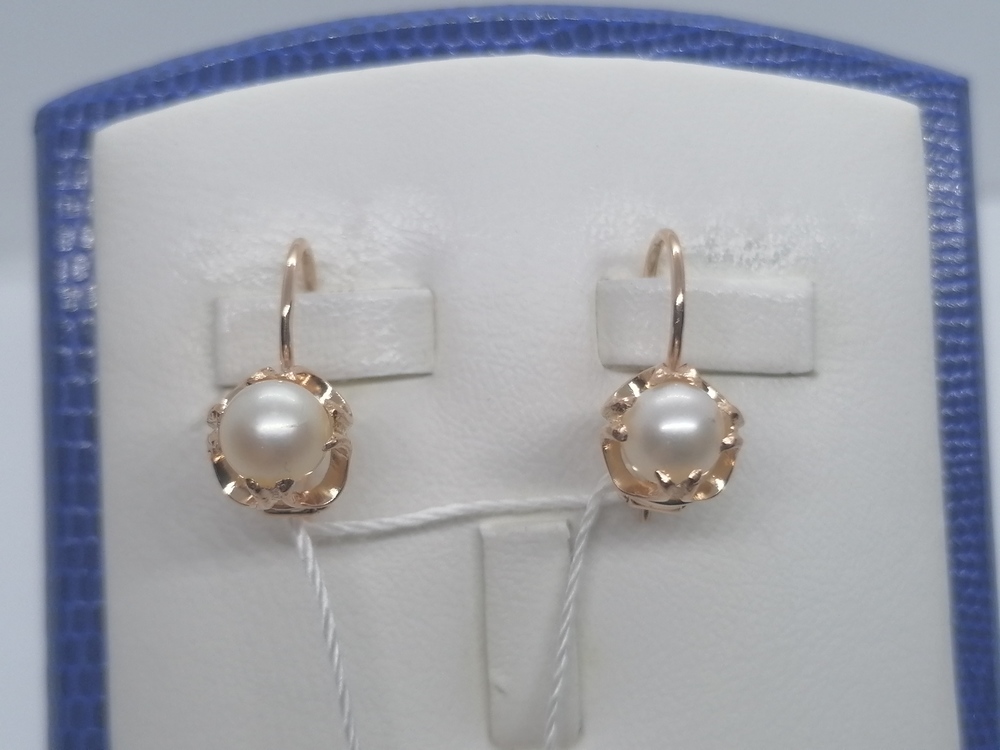 СЕРЬГИ С КАМНЕМ (Au 585)