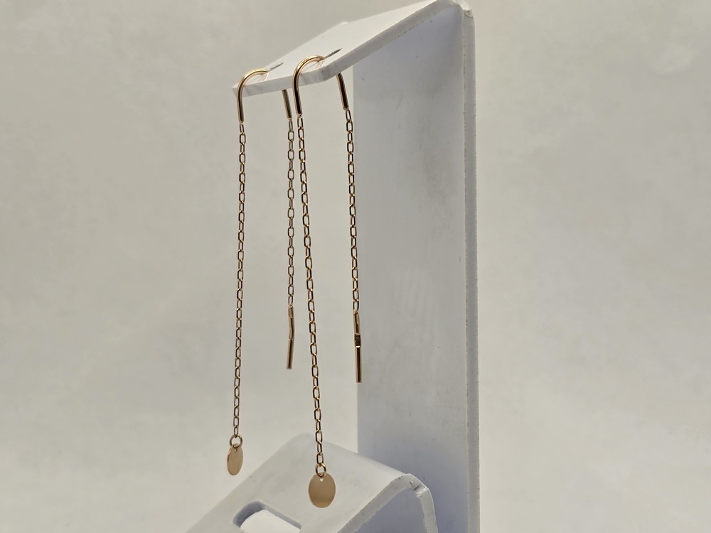 СЕРЬГИ ПРОДЕВКИ без камня (Au 585)