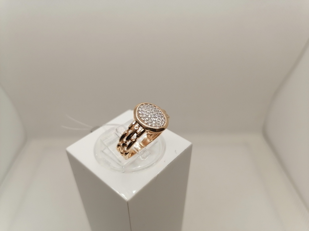 КОЛЬЦО С КАМНЯМИ (Au 585)