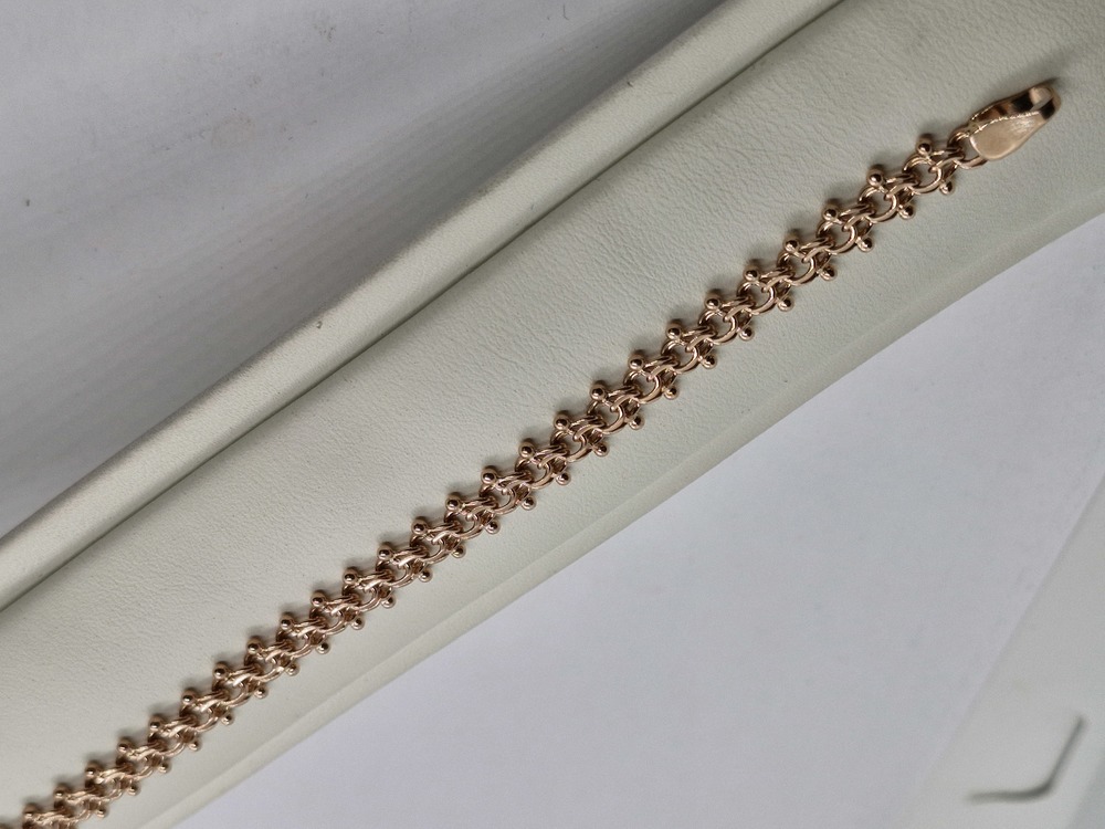 БРАСЛЕТ ПОЛНОВЕСНЫЙ Фантазия Au 585 БРАСЛЕТ ПОЛНОВЕСНЫЙ Фантазия Au 585