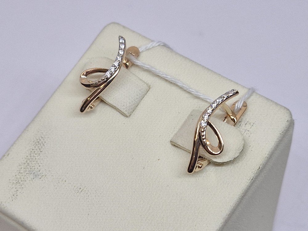 СЕРЬГИ С КАМНЯМИ (Au 585)