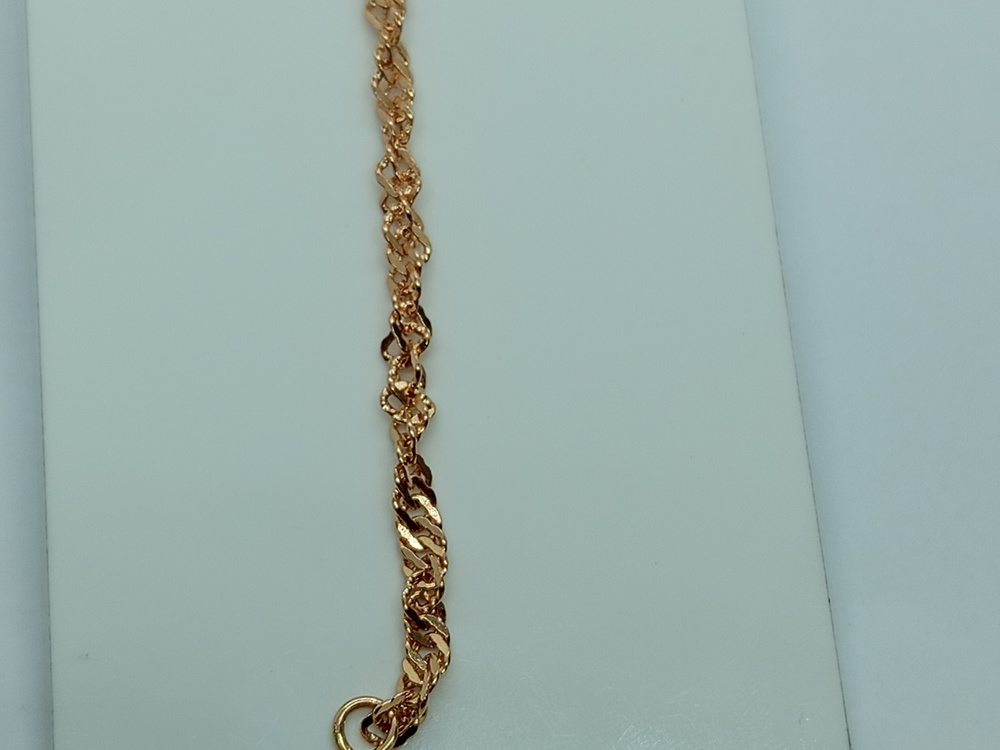 БРАСЛЕТ ПУСТОТЕЛЫЙ Веревка Au 585