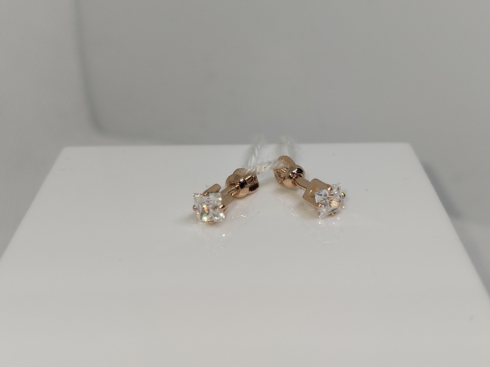 СПУС585 СЕРЬГИ ПУСЕТЫ (Au 585)