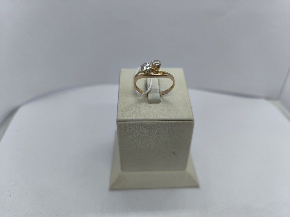 КОЛЬЦО С КАМНЯМИ (Au 585)