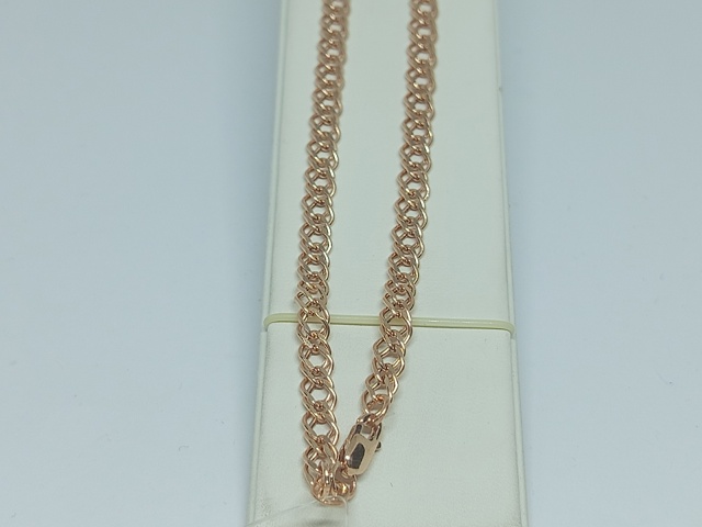 НЦ 12-076ПГ ЦЕПЬ ПУСТОТЕЛАЯ Ромб двойной (Au 585)