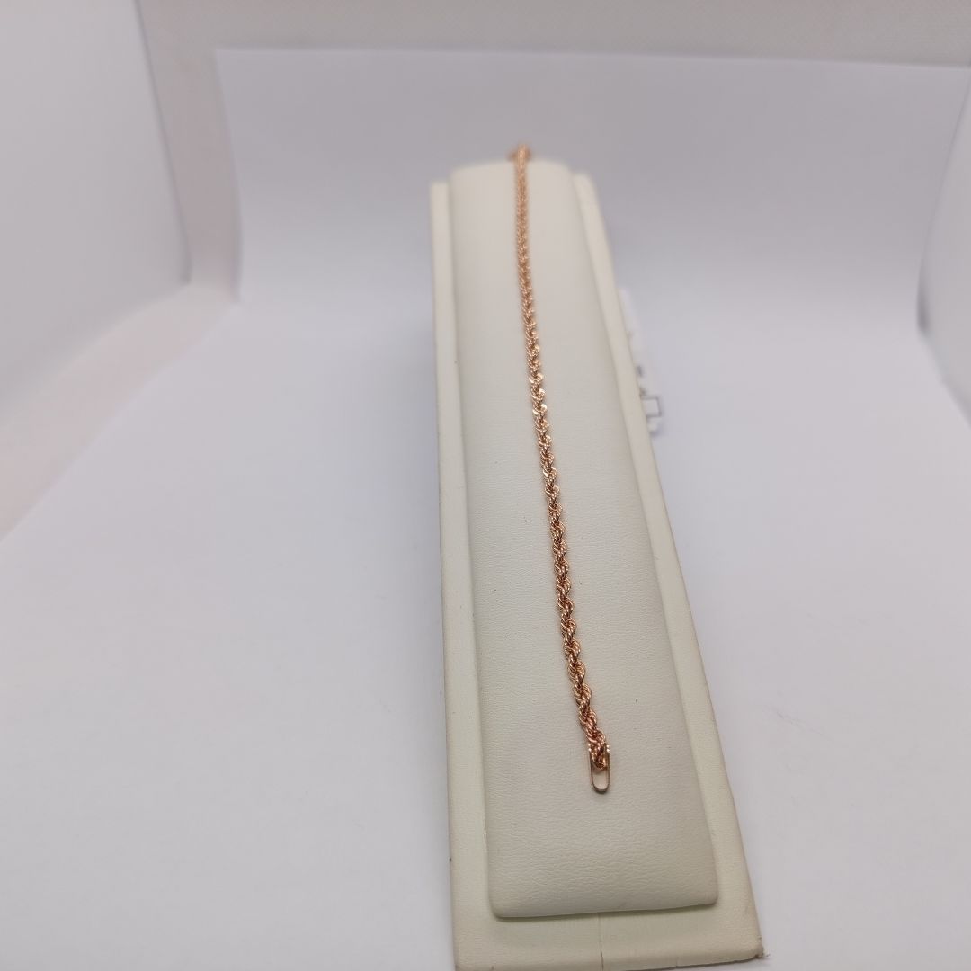 БРАСЛЕТ ПУСТОТЕЛЫЙ Веревка (Au 585)